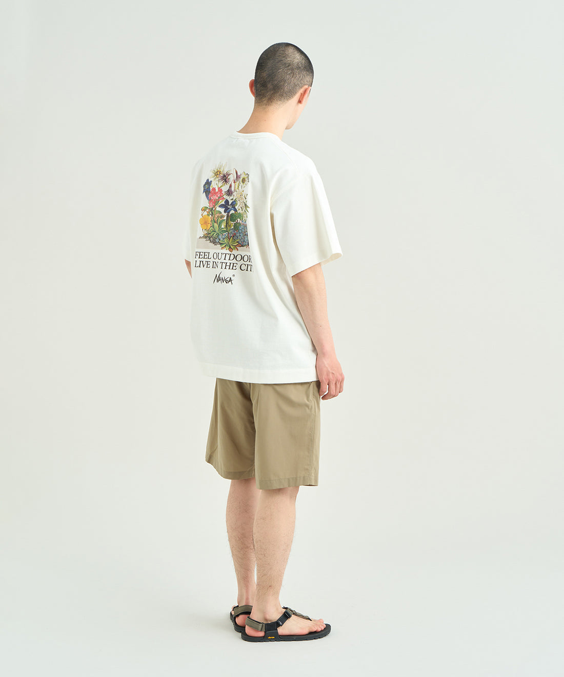 エコハイブリッド ビンテージフラワー Tシャツ