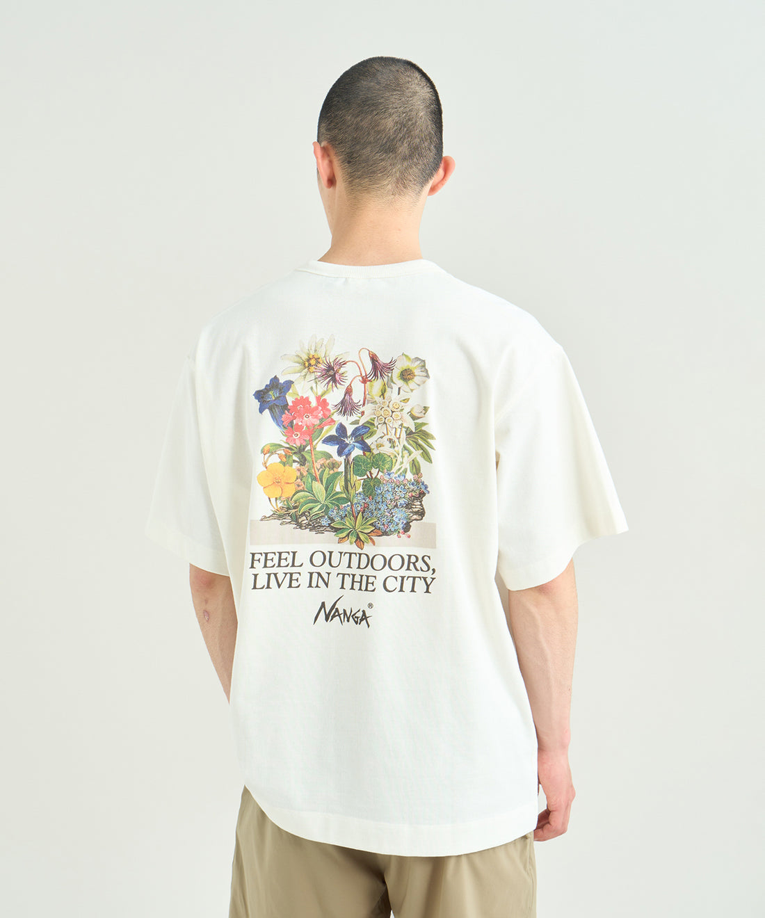 エコハイブリッド ビンテージフラワー Tシャツ
