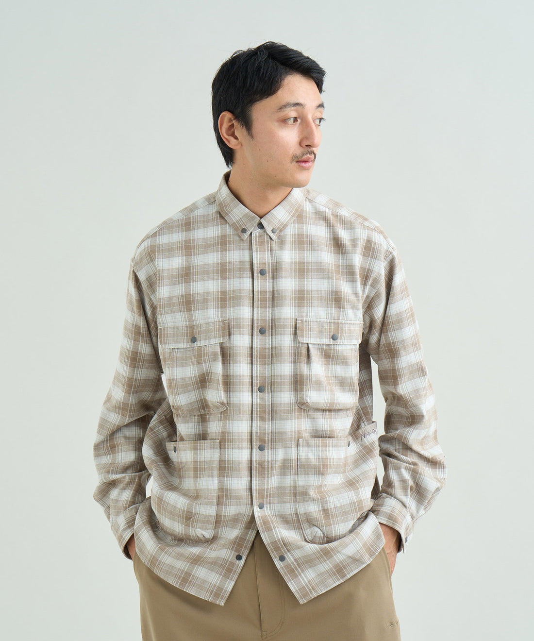 グリッドタータン キャンプシャツ