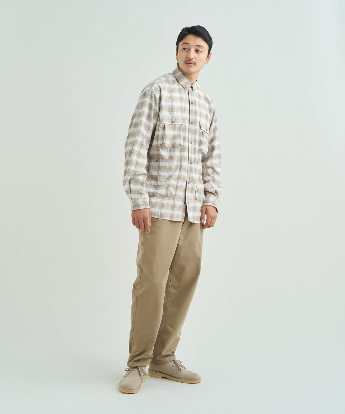 グリッドタータン キャンプシャツ