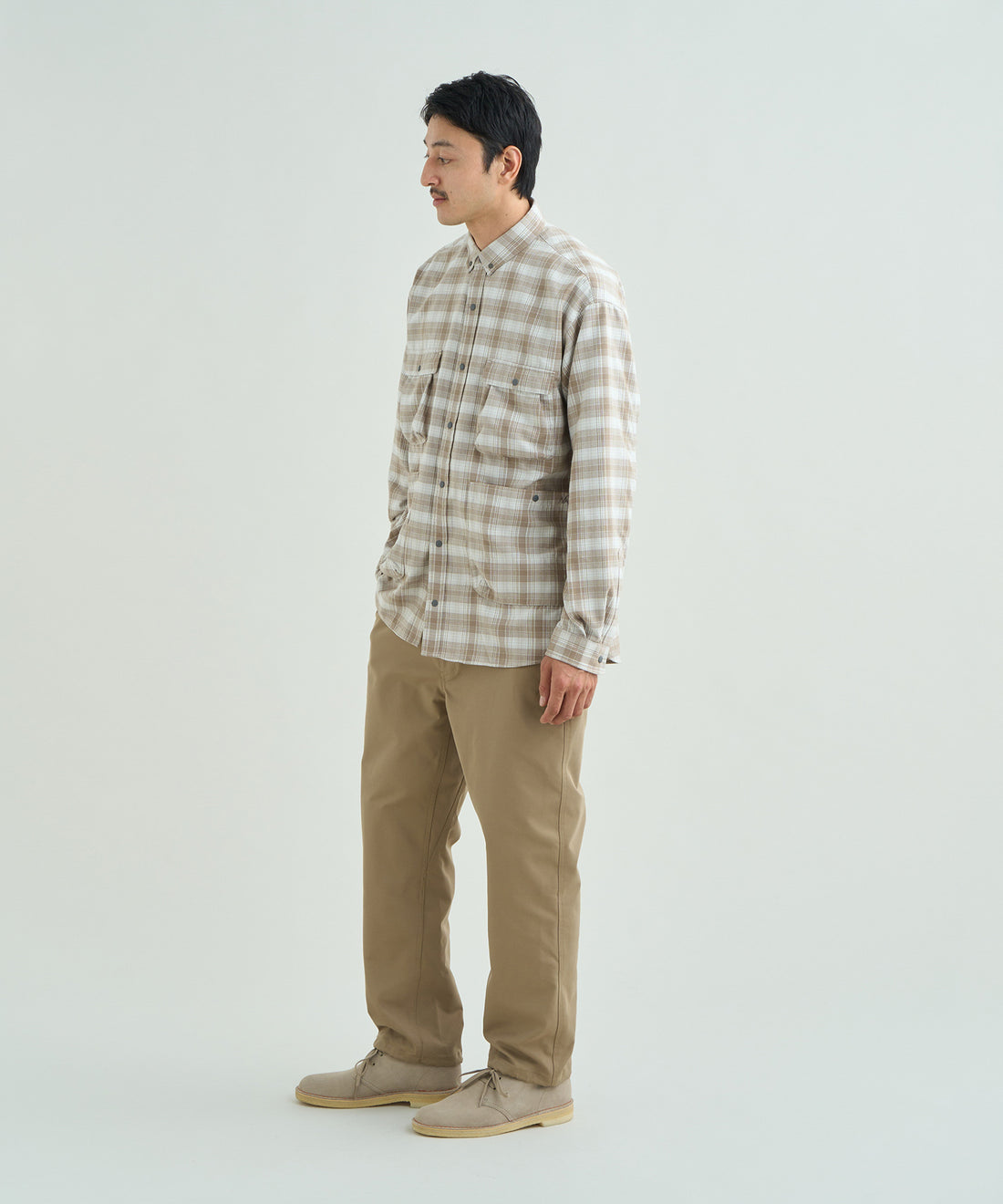 グリッドタータン キャンプシャツ