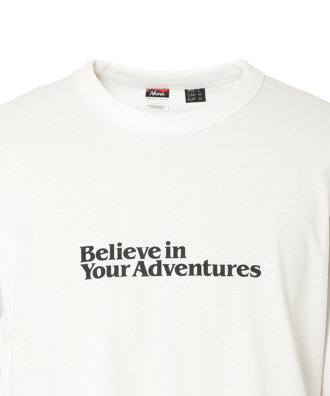 エコハイブリッド メッセージ ロングスリーブTシャツ