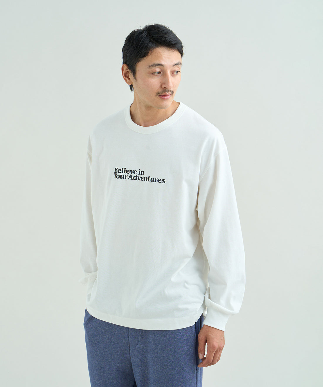 エコハイブリッド メッセージ ロングスリーブTシャツ