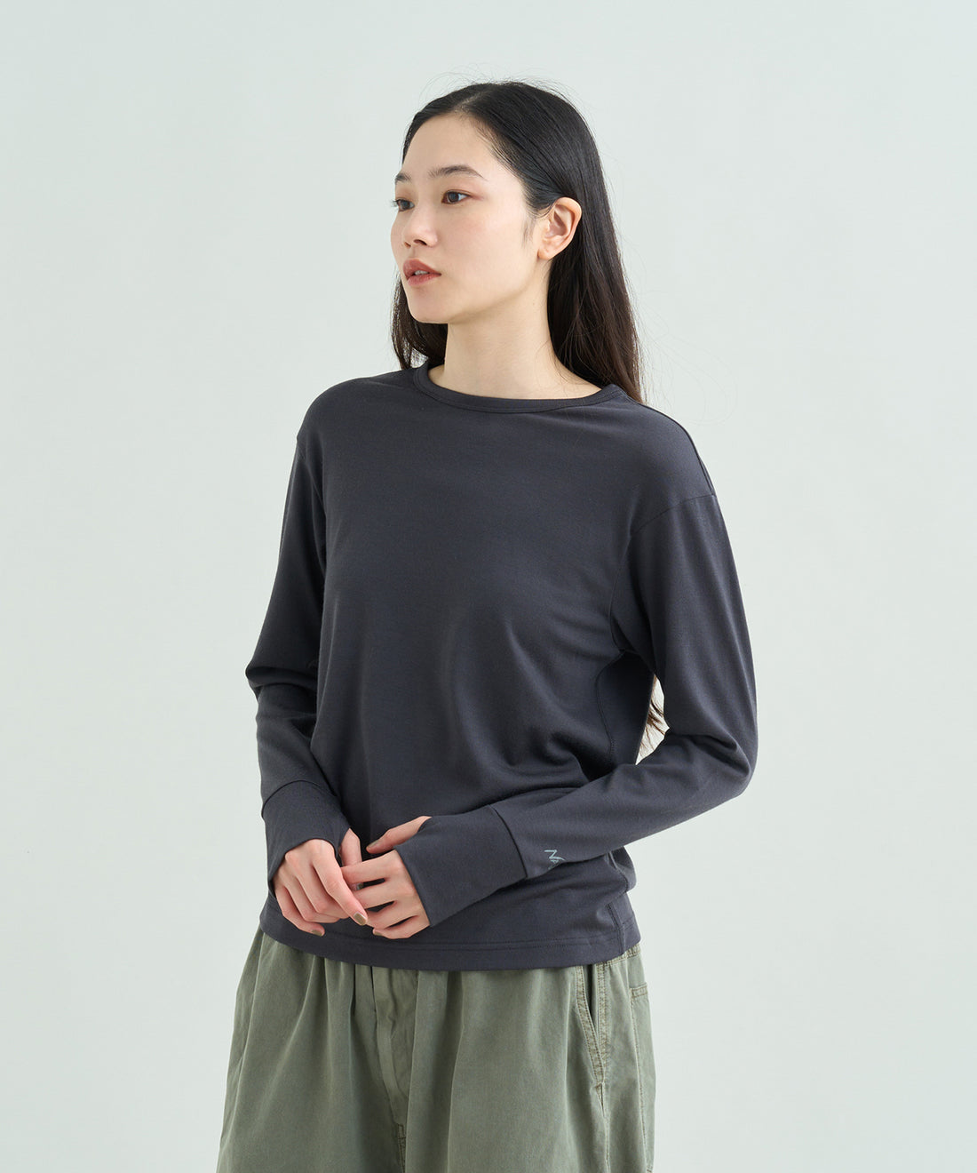 ウォッシャブルウール ロングスリーブTシャツ（ウィメンズ）