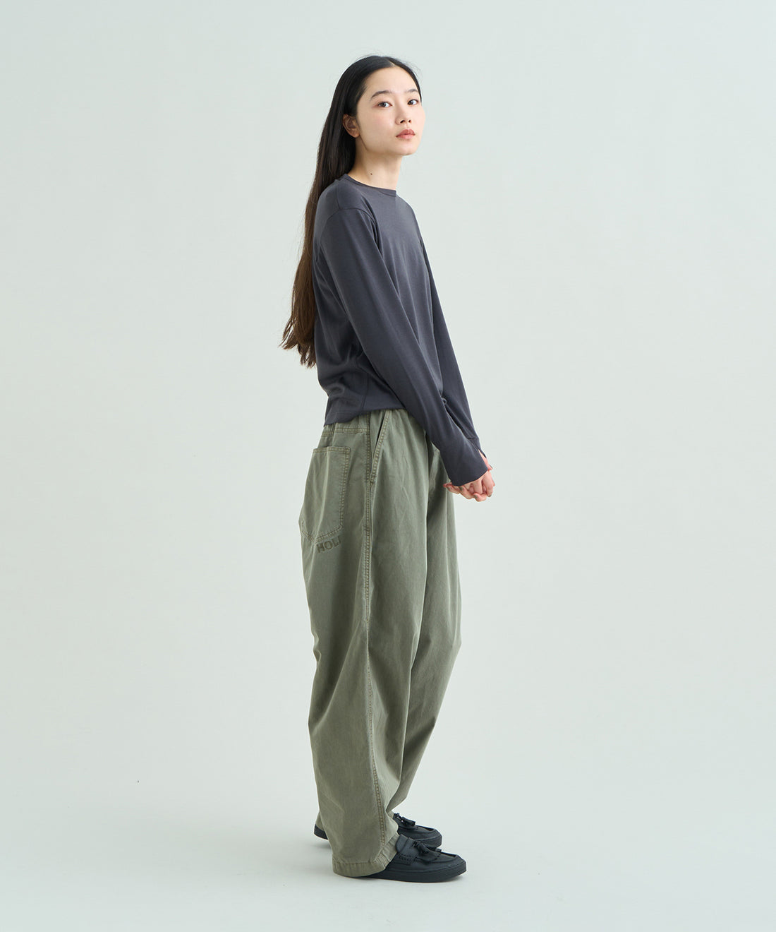 ウォッシャブルウール ロングスリーブTシャツ（ウィメンズ）