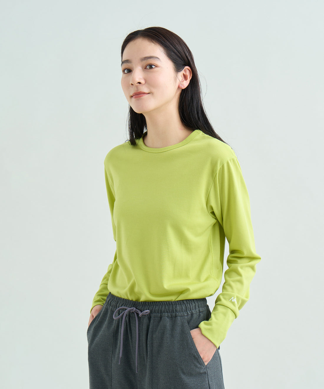 ウォッシャブルウール ロングスリーブTシャツ（ウィメンズ）