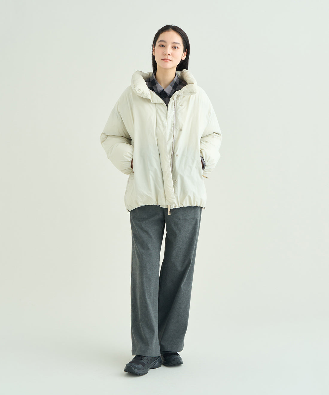 着用モデル：ウィメンズ 168cm ／ 着用サイズ：WM