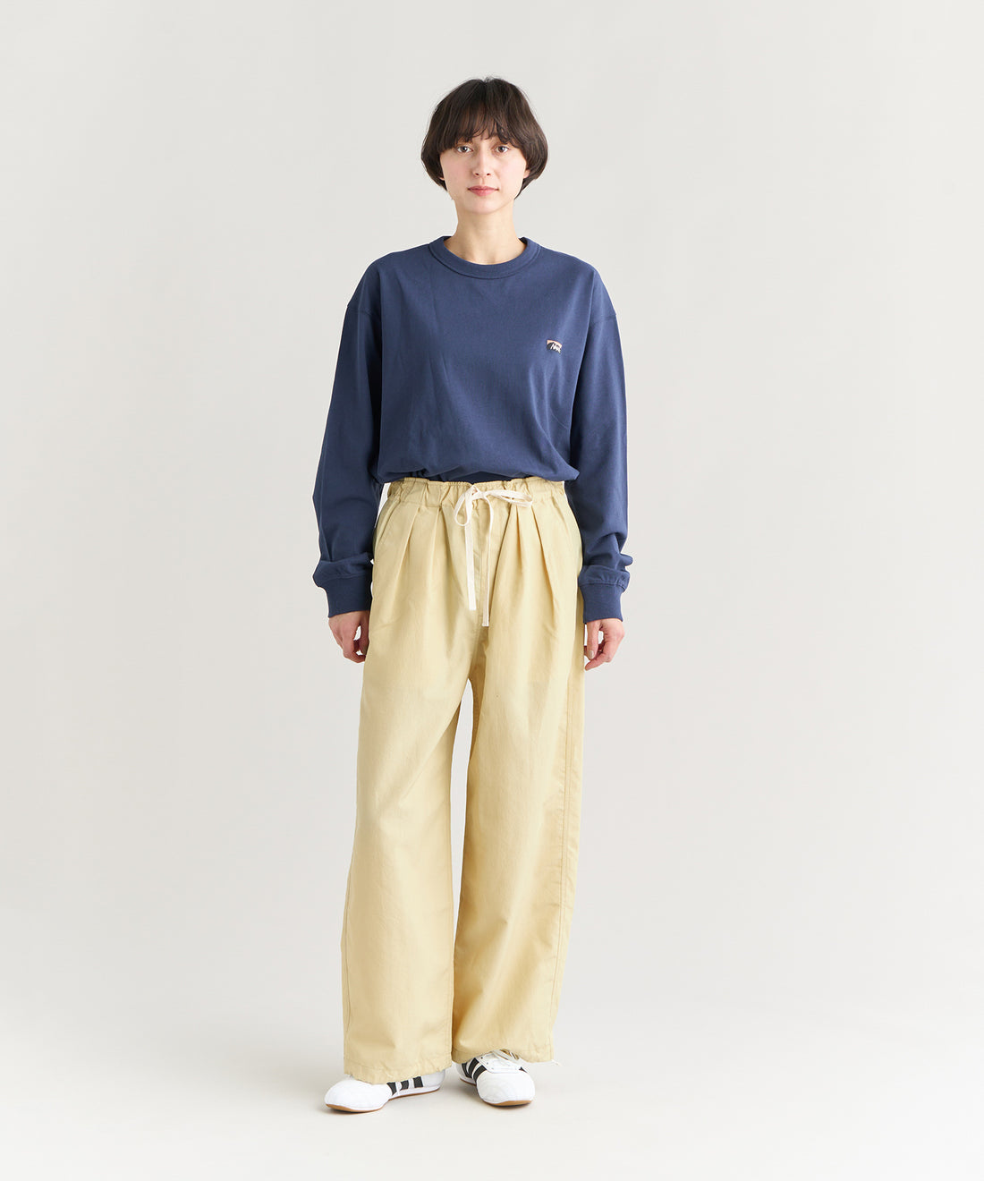 エコハイブリッド ボックスロゴ エンブロイダリー ロングスリーブTシャツ