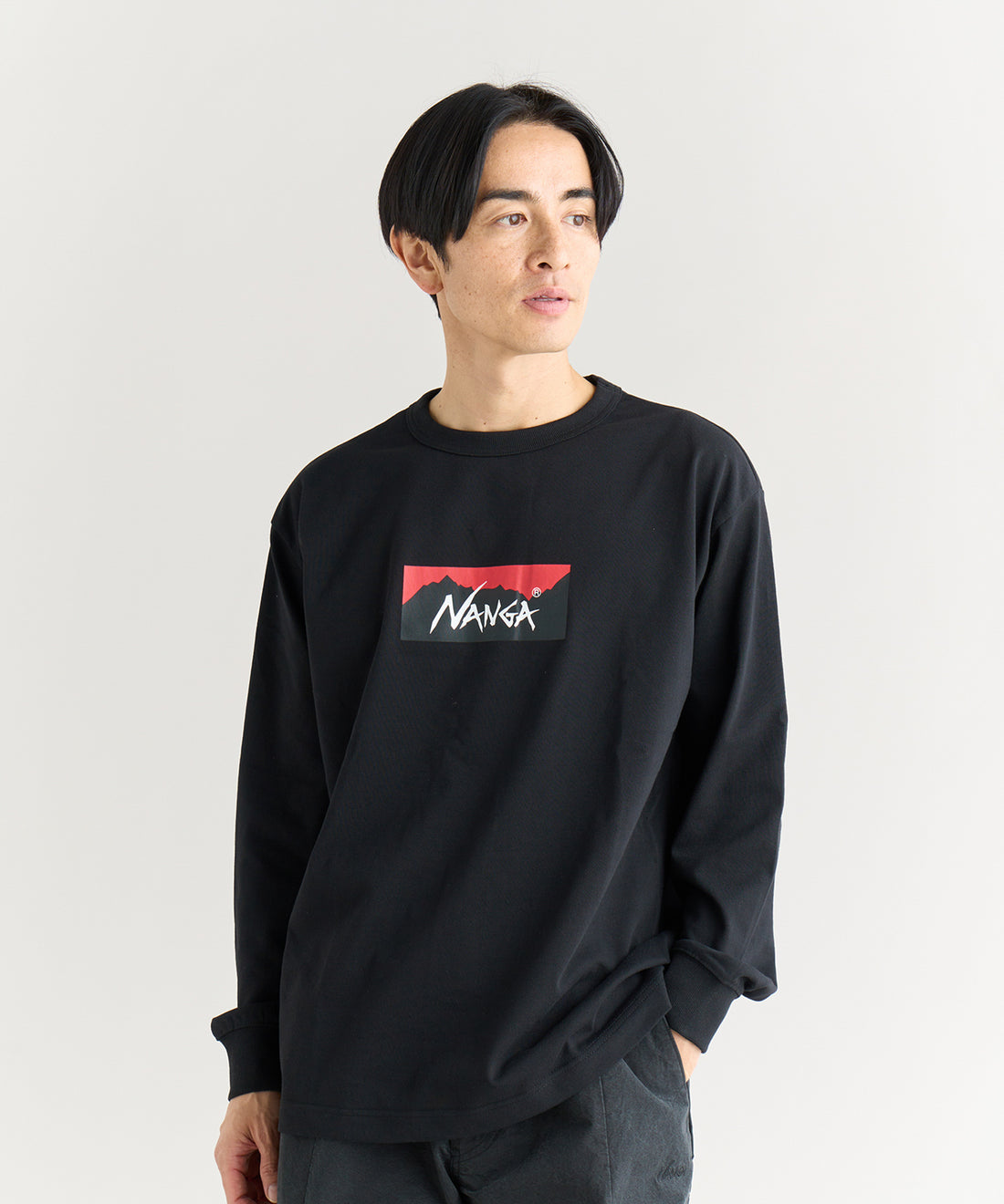 エコハイブリッド ボックスロゴ ロングスリーブTシャツ