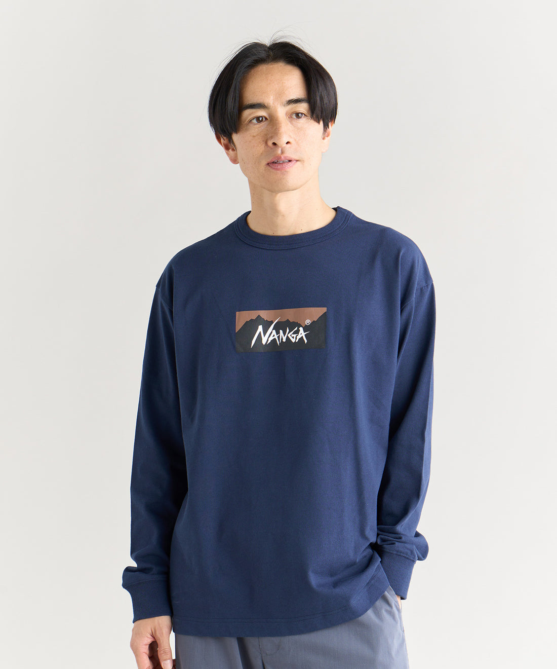 エコハイブリッド ボックスロゴ ロングスリーブTシャツ