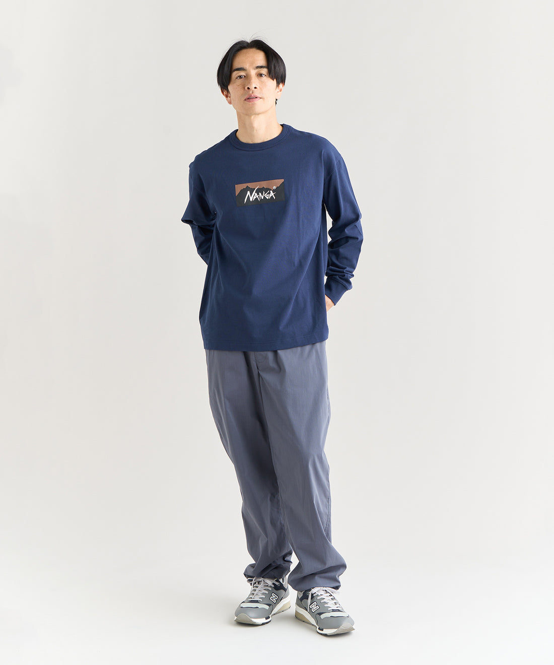 エコハイブリッド ボックスロゴ ロングスリーブTシャツ