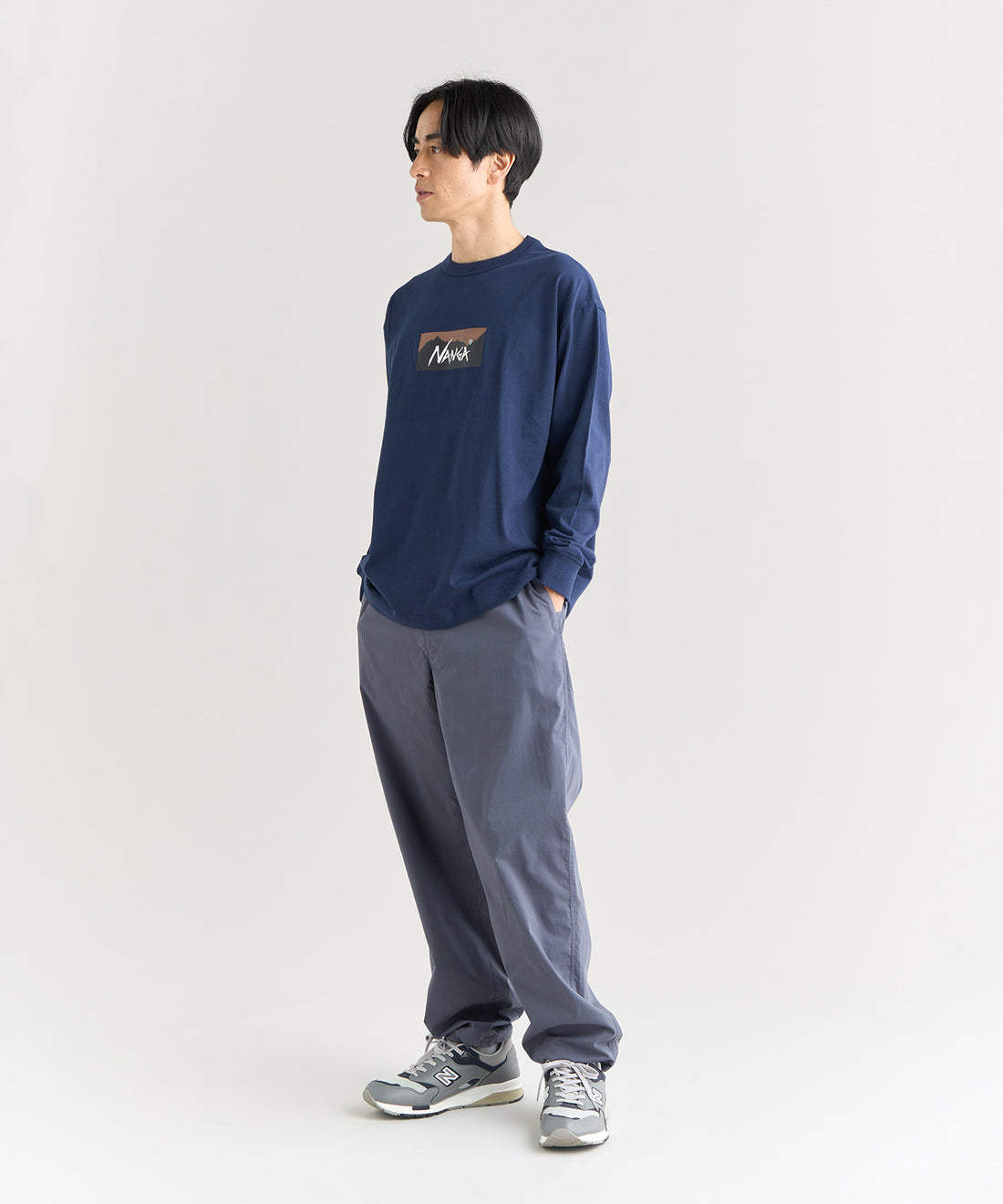 エコハイブリッド ボックスロゴ ロングスリーブTシャツ
