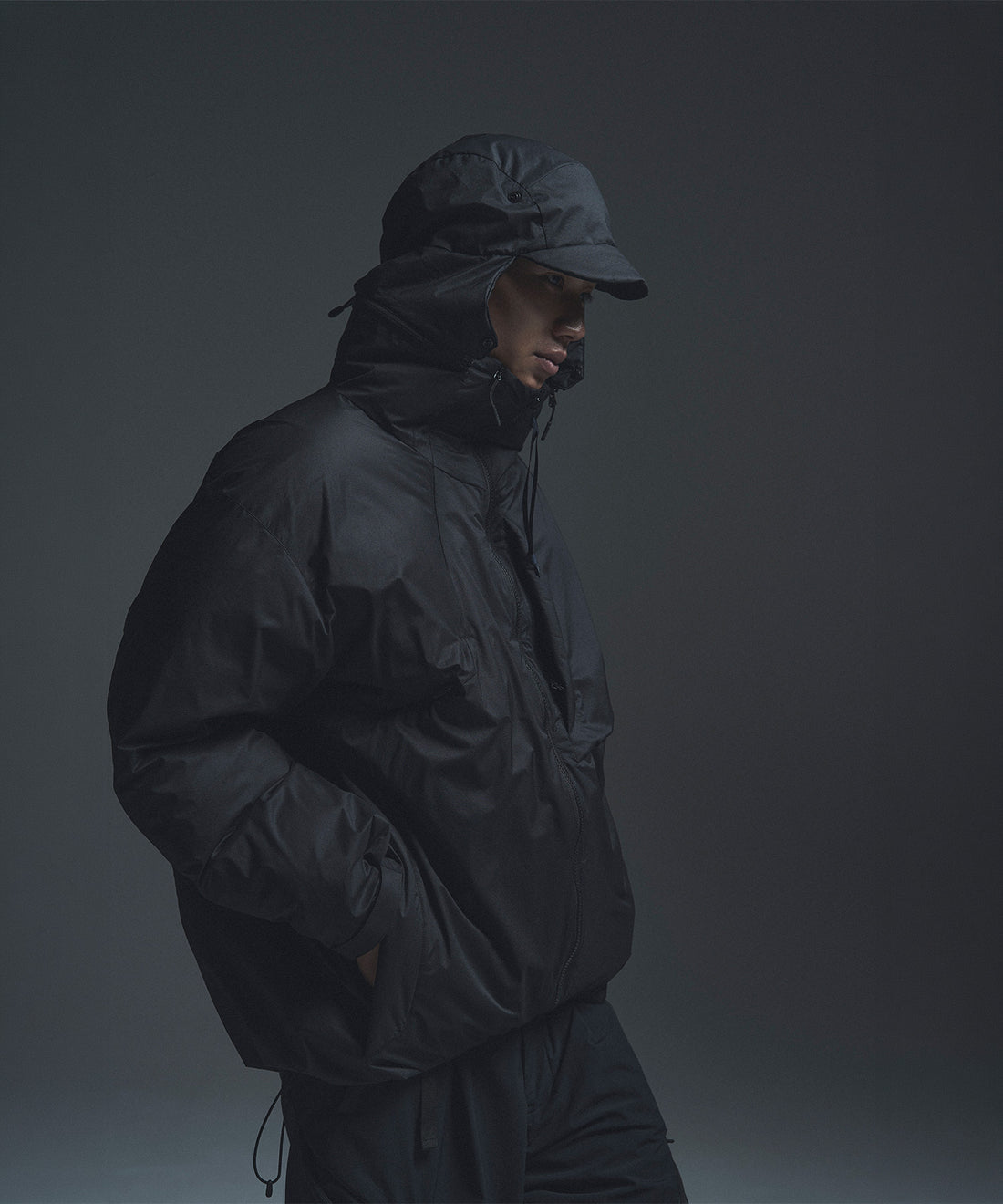 NANGA x Poliquant THE DOWN JACKET / EAR FLAP CAP