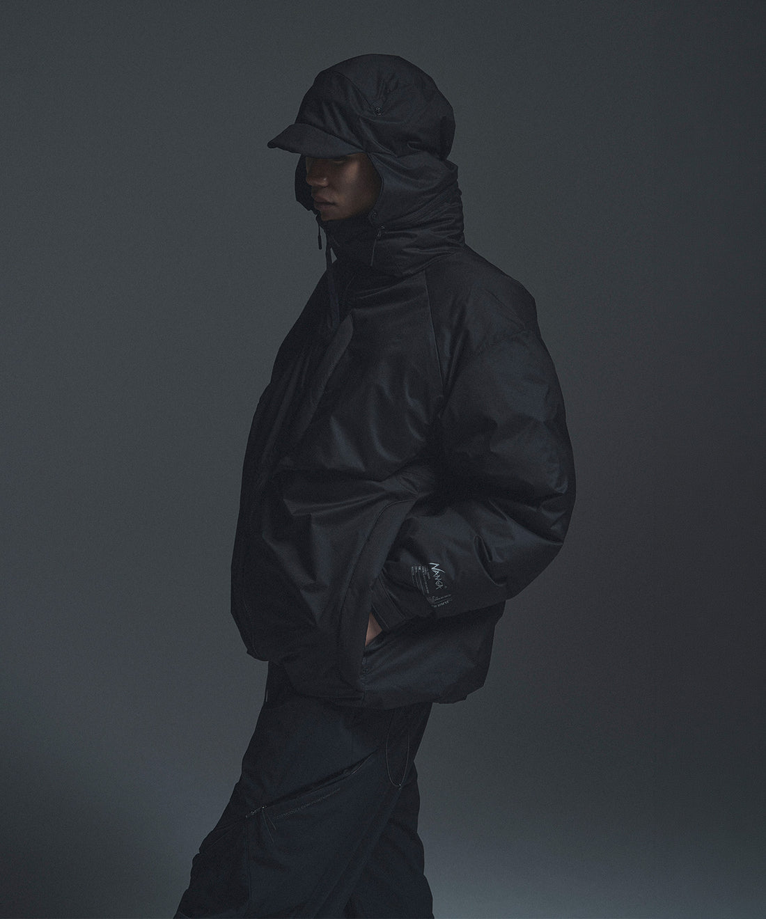 NANGA x Poliquant THE DOWN JACKET / EAR FLAP CAP
