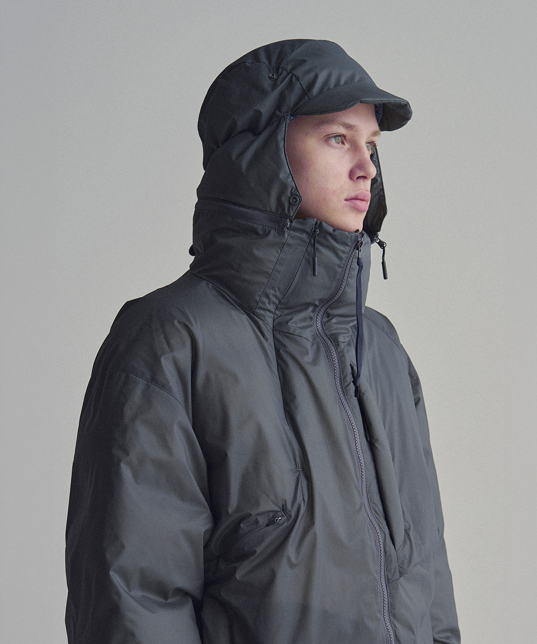 NANGA x Poliquant THE DOWN JACKET / EAR FLAP CAP