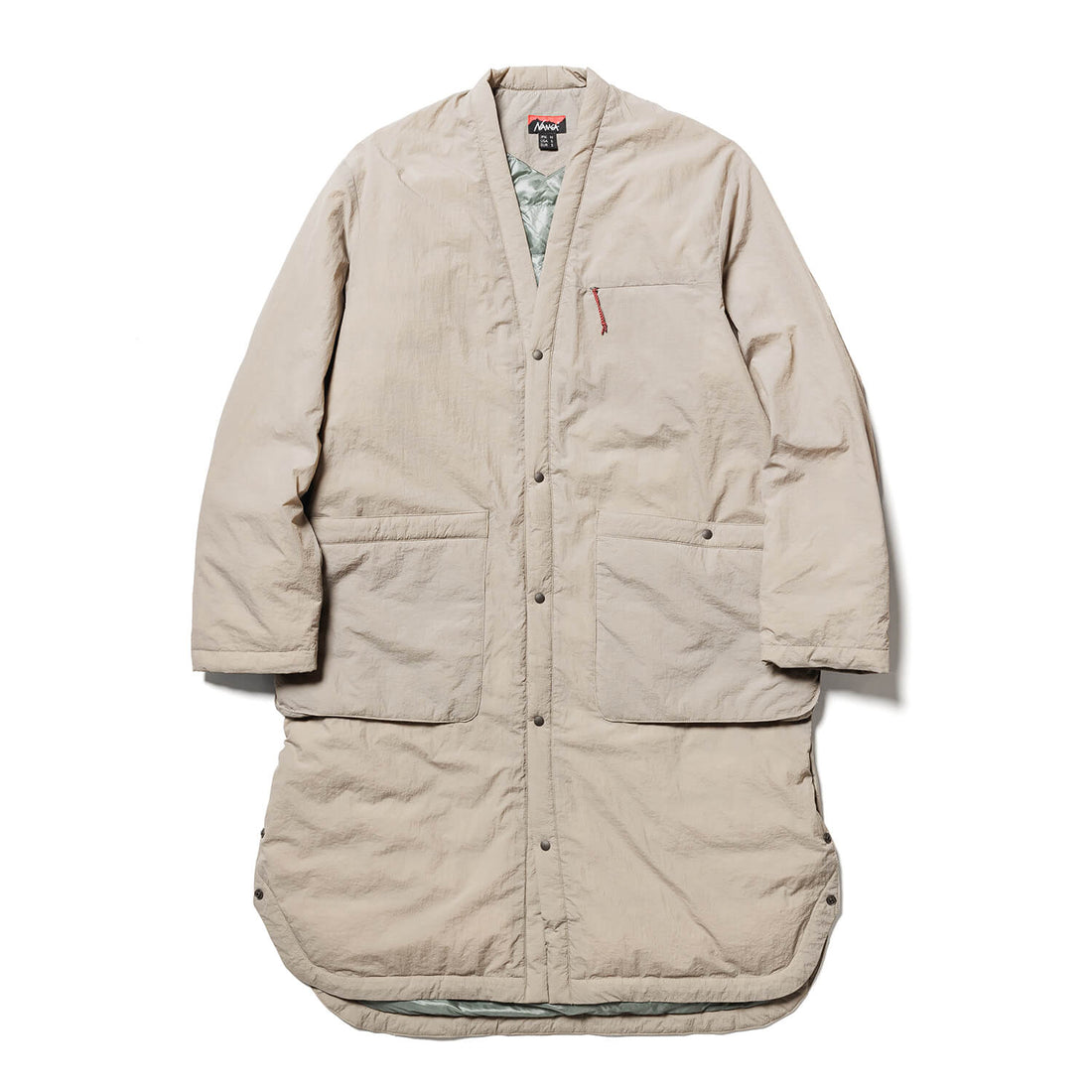 NO COLLAR SOFT DOWN COAT(UNISEX)/ノーカラーソフトダウンコート (7492402512046)